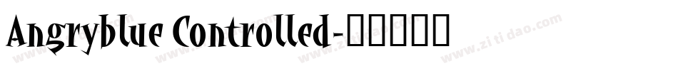Angryblue Controlled字体转换